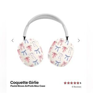 Coquette Girlie Pastel Bows Over-Ear Headphones